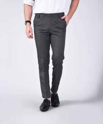 AD & AV Regular Fit Men Grey Trousers