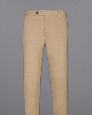 french crown Regular Fit Men Cream Trousers