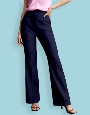 MANIAC Regular Fit Women Dark Blue Trousers