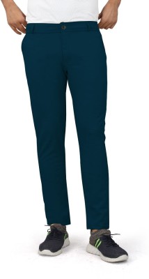 SRJ FASHION Slim Fit Men Dark Blue Trousers