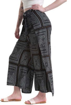 Label Of Lalaji Garments Regular Fit Women Black Trousers
