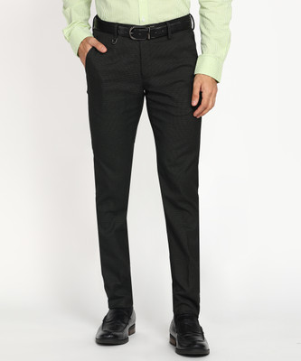 PETER ENGLAND Skinny Fit Men Green Trousers