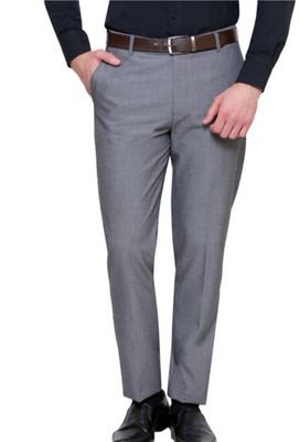 ABHIRAAM Regular Fit Men Grey Trousers