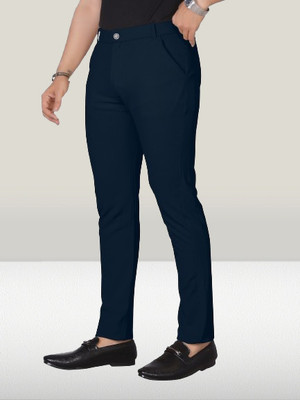 Nortex Regular Fit Men Blue Trousers