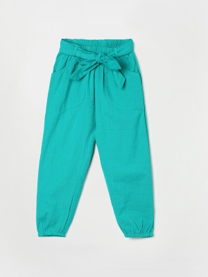 Fame Forever by Lifestyle Regular Fit Girls Green Trousers