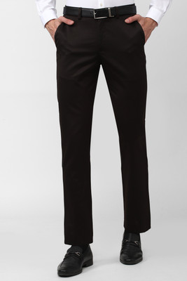 PETER ENGLAND Slim Fit Men Brown Trousers