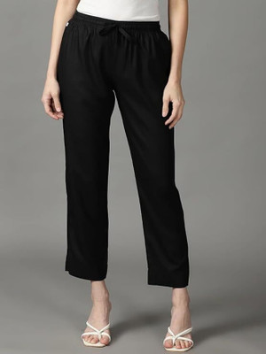 CADILA Straight Fit Women Black Trousers