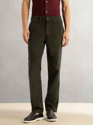 THOMAS SCOTT Regular Fit Men Dark Green Trousers
