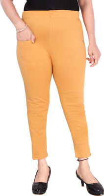 DKD Regular Fit Women Beige Trousers