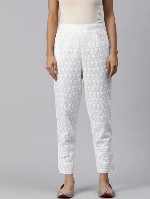 TREEMADE Regular Fit Women White Trousers