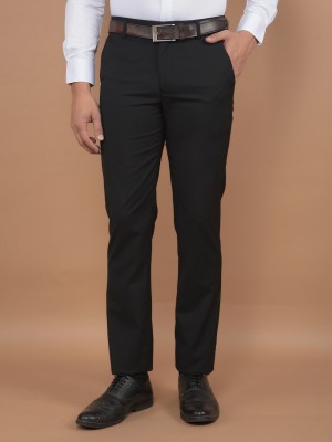 Canary London Slim Fit Men Black Trousers