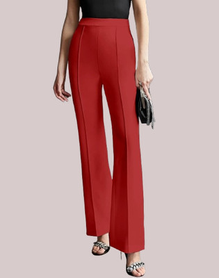 Levony Regular Fit Women Brown Trousers