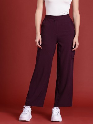 all about you Regular Fit Women Brown Trousers