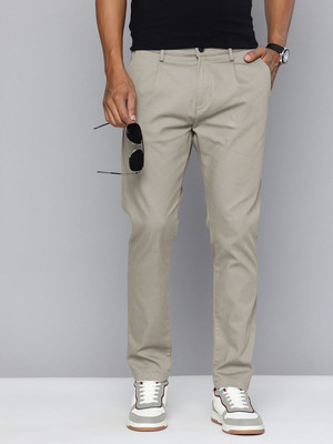 FLYING MACHINE Slim Fit Men Grey Trousers