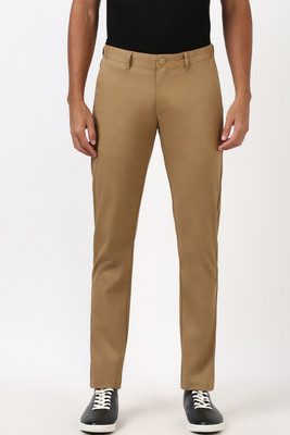 PETER ENGLAND Skinny Fit Men Khaki Trousers