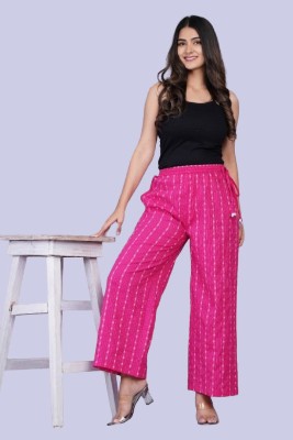 Yamini Loose Fit Women Pink Trousers