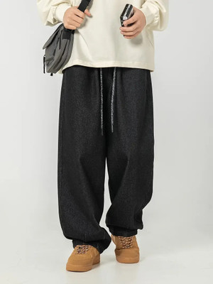 KOTTY Relaxed Men Black Trousers