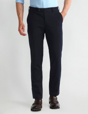 ARROW Regular Fit Men Blue Trousers