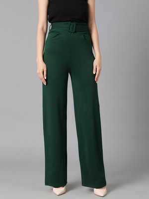 KOTTY Regular Fit Women Green Trousers