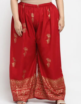Shafaq enterprises Comfort Fit Women Red Trousers