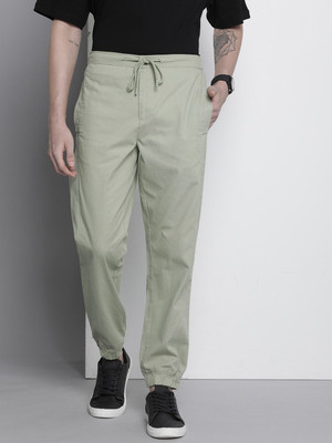 The Indian Garage Co. Regular Fit Men Green Trousers