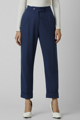 VAN HEUSEN Slim Fit Women Blue Trousers