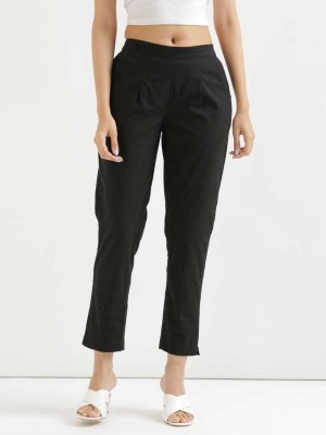 AAS TEXTILE Regular Fit Women Black Trousers