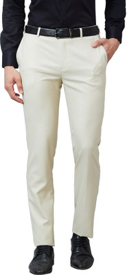 Raymond Slim Fit Men Beige Trousers