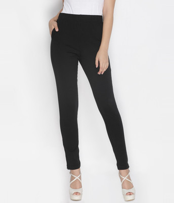 Lyra Slim Fit Women Black Trousers
