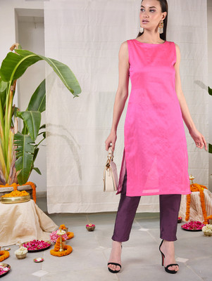 FLOREOS Relaxed Women Purple Trousers