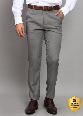 INTEGRITI Slim Fit Men Grey Trousers