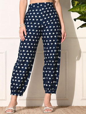 Sangria Regular Fit Women Blue Trousers