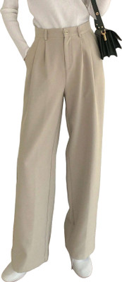 FNOCKS Relaxed Women Black Trousers