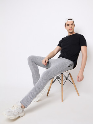 Club York Regular Fit Men Grey Trousers