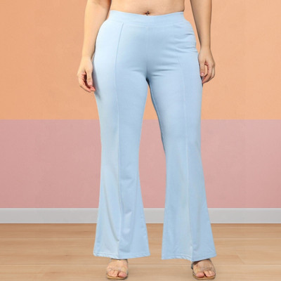 nitafashion Loose Fit Women Light Blue Trousers