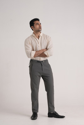 OS Jeans Tapered Men Green Trousers