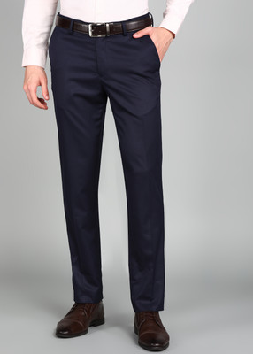 LOUIS PHILIPPE Slim Fit Men Dark Blue Trousers