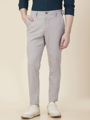 BEING HUMAN Regular Fit Men Grey Trousers