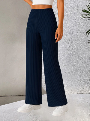 Fabflee Regular Fit Women Blue Trousers