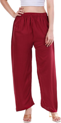 tpf Loose Fit Women Maroon Trousers
