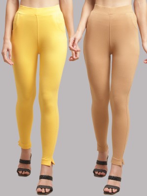 VALLES365 by S.c. Regular Fit Women Yellow, Beige Trousers