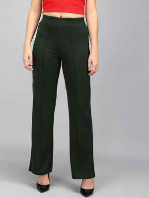 KOTTY Regular Fit Women Green Trousers