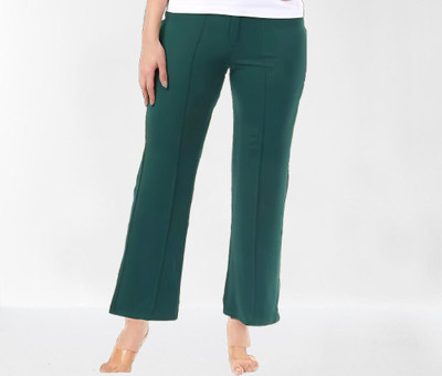 Levony Regular Fit Women Green Trousers