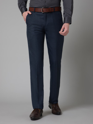 CANTABIL Regular Fit Men Blue Trousers