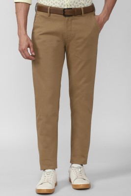 PETER ENGLAND Slim Fit Men Khaki Trousers