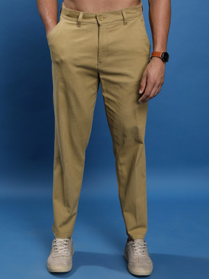 HIGHLANDER Regular Fit Men Beige Trousers
