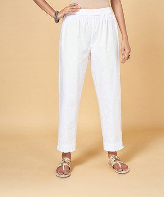 Rangmanch by Pantaloons Regular Fit Women White Trousers