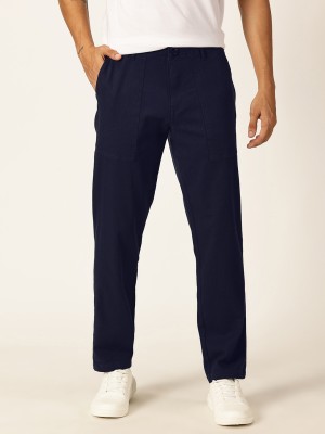 THOMAS SCOTT Regular Fit Men Dark Blue Trousers