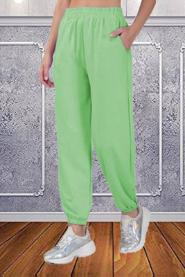 Marc Laurent Regular Fit Women Green Trousers