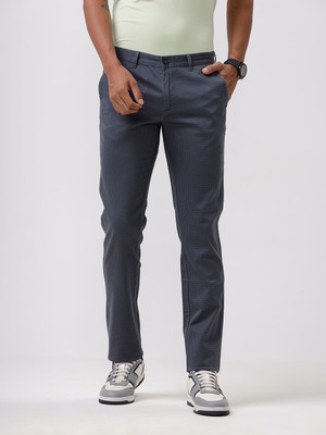BASICS Tapered Men Grey Trousers
